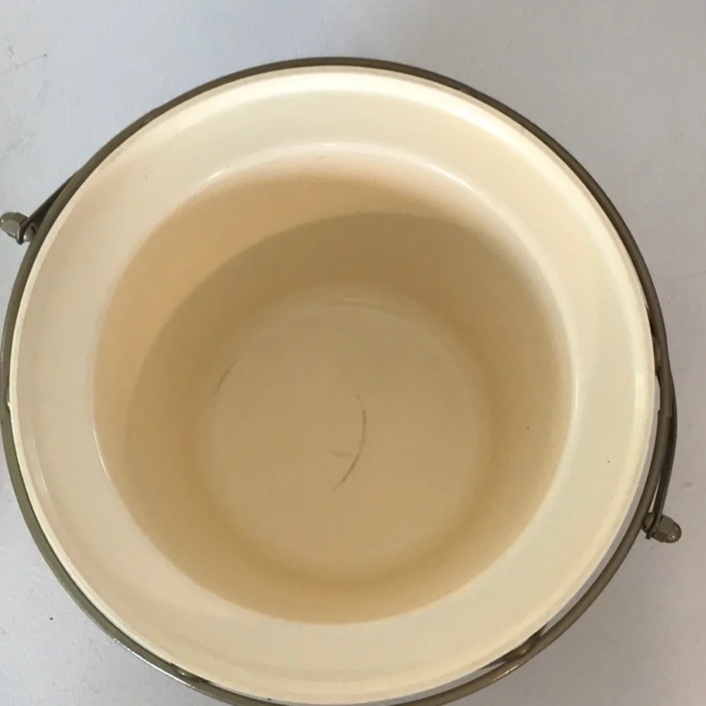 Thermos Insulated Ice Tub Mid Century Modern Ice Bucket Removable Holder